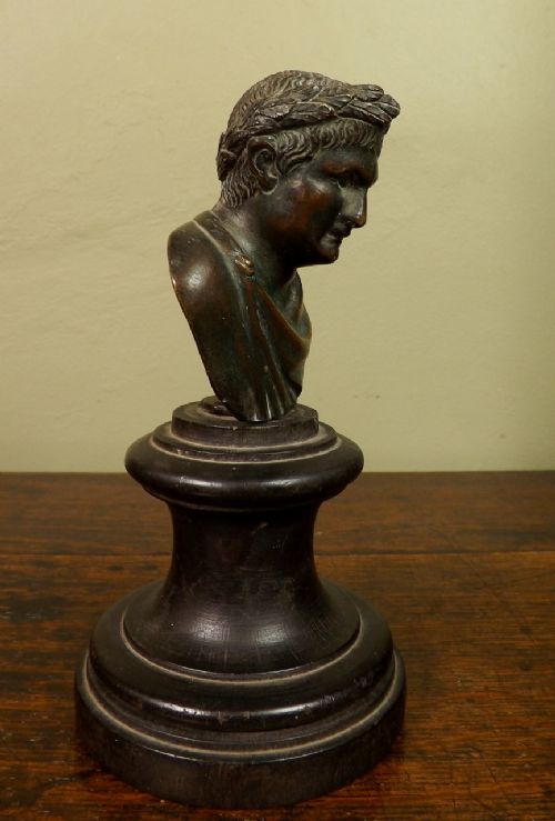 Bronze Bust of Roman Emperor