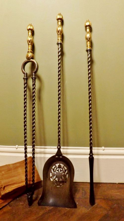 Set of Early 19th C Fire Tools