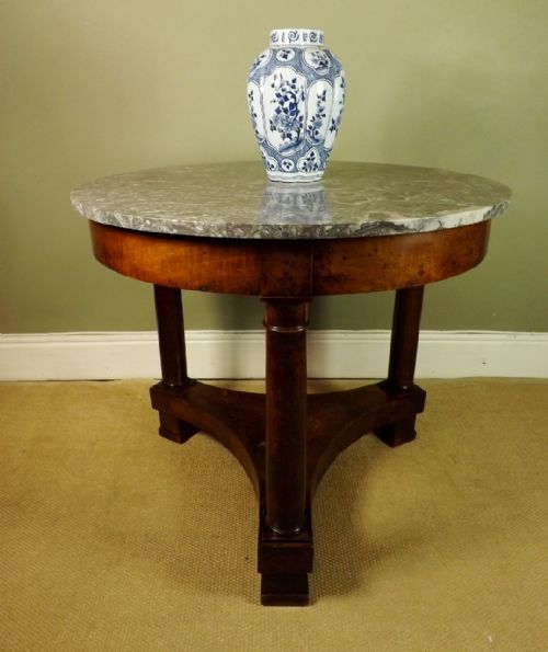 Antique 19th C Marble Top Centre Table