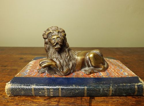 Antique Regency Bronze Lion