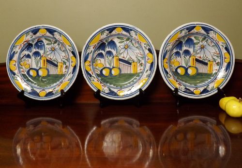 Set of 3 Delft Plates