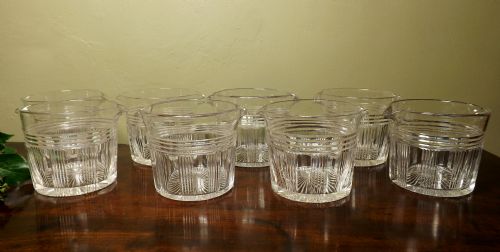 Set of Eight Regency Glass Rinsers