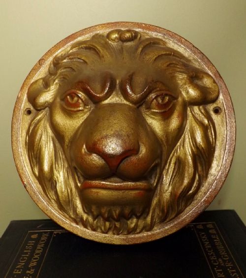 Cast Iron Lion Mask