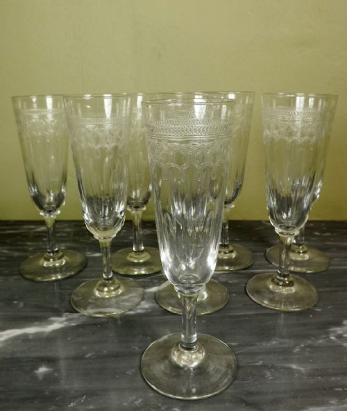 Set of 8 Champagne Flute Glasses