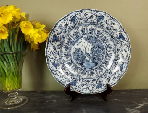 Early 18th C Delft Charger