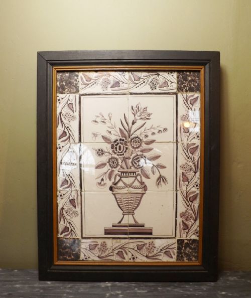 18th C Delft Tile Picture