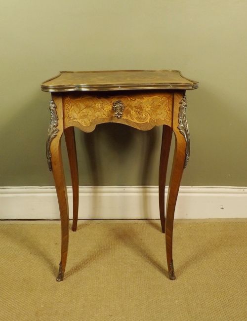 19th C Inlaid Table