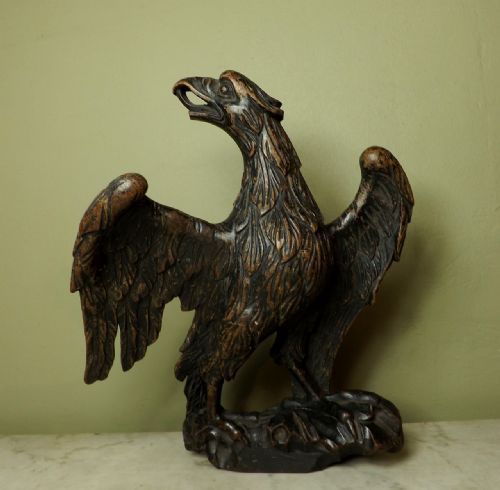 18th C Carved Wood Eagle