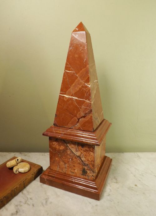 19th C Marble Obelisk