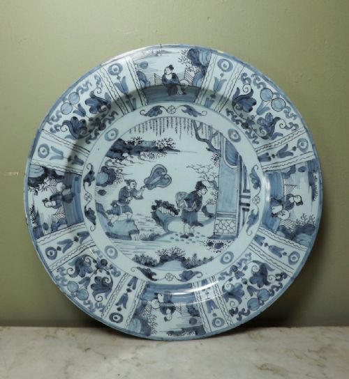 Early 18th C Delft Charger