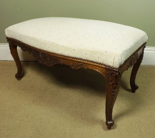 19th C Walnut Centre Stool