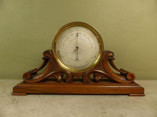 Antique 19th C Barometer & Thermometer