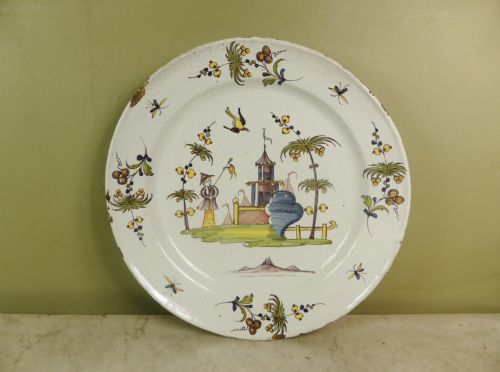 Antique 18th C Delft Charger