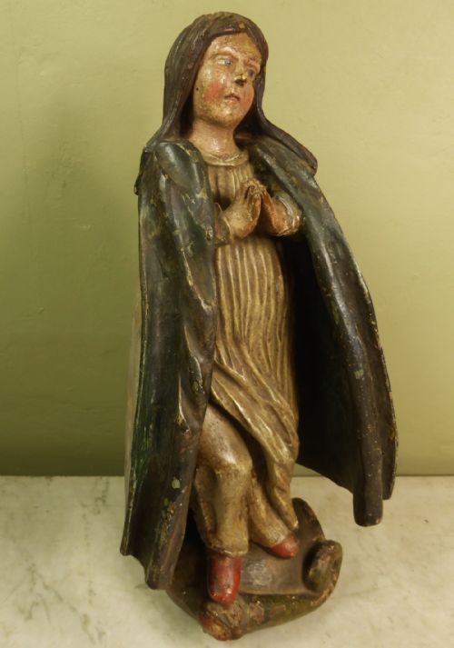 Antique Carved Figure of Eve C 1700