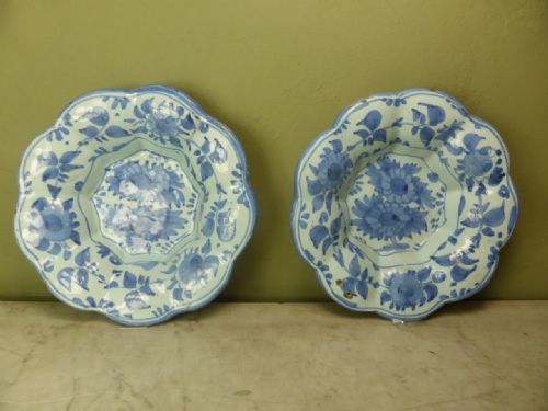 Pair of 18th C Delft Bowls