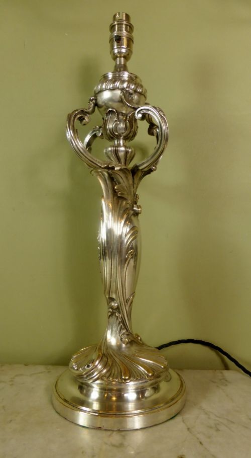 Silver-plated Lamp Base