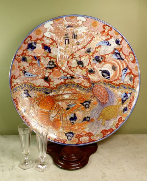 Large 19th C Imari Charger