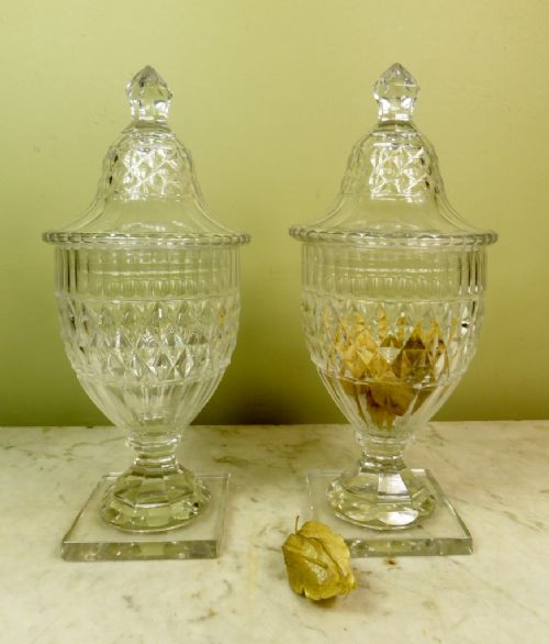 Pair of Regency Vases & Covers