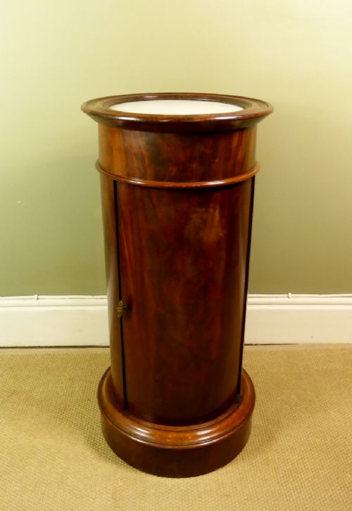 19th C Mahogany Cylinder Cupboard