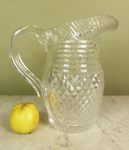 Early 29th C Cut Glass Ewer