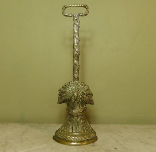 19th C Brass Door Stop