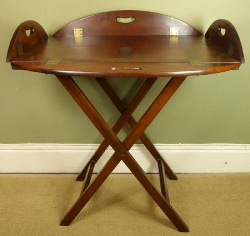 A George III Mahogany Butlers Tray and Stand