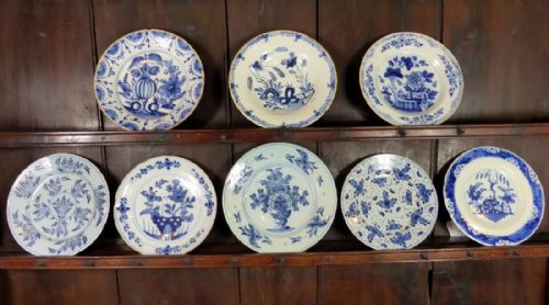 Selection of 18th C Delft Plates
