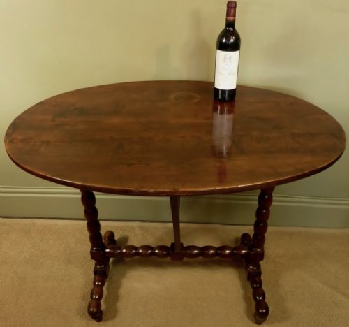 19th C. Walnut Vendage, Wine Table