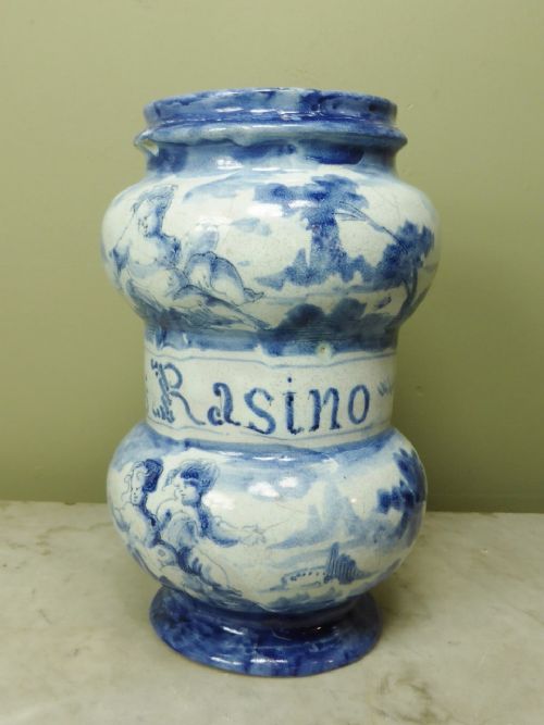 18th C Savona Apothecary Jar