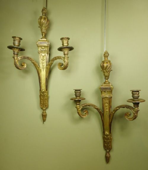 Pair of 19th C Wall Sconces