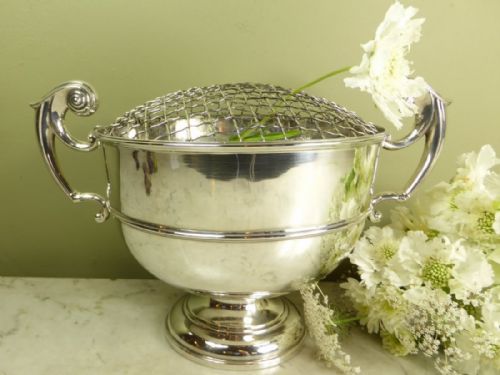 Silver Rose Bowl