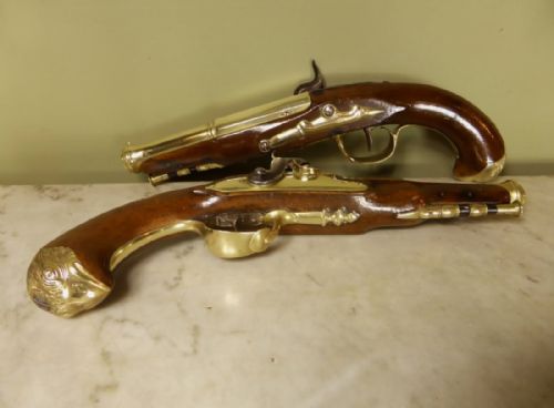 Pair of 19th C Percussion Pistols