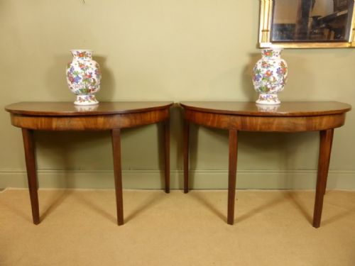 Pair of George III Mahogany Tables