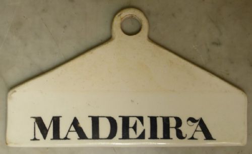A 19th C. Wine Bin Label
