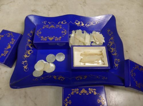 19th C Mother of Pearl Gaming Counters Set