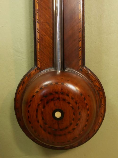 fig 1. GEORGE III MAHOGANY STICK BAROMETER