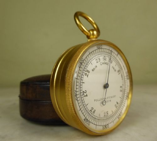19th C Travel Pocket Barometer