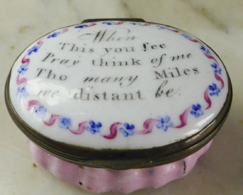 Early 19th C Bilston Enamel Box