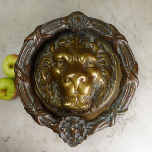 Large Brass Lion Door Knocker