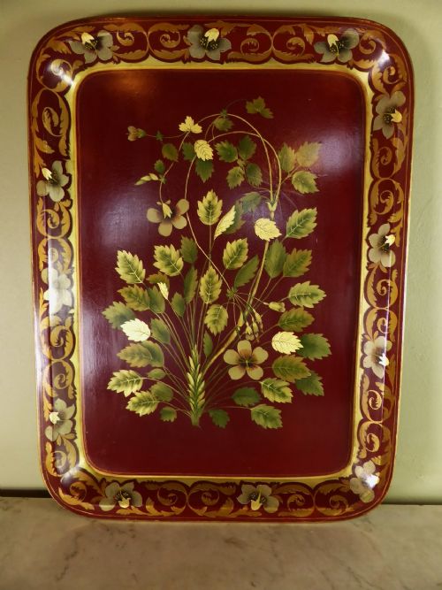 19th C Papier Mache Tray