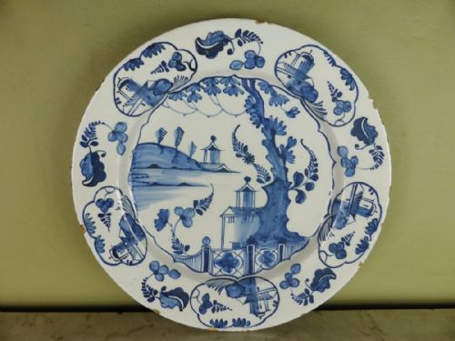 18th C Delft Charger