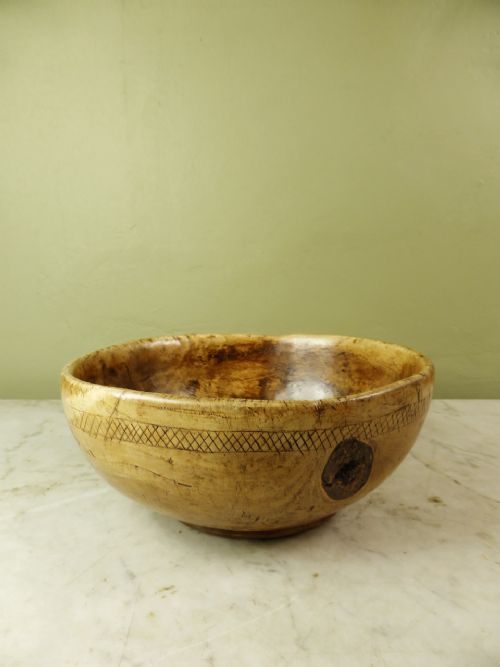 18th C Wooden Bowl