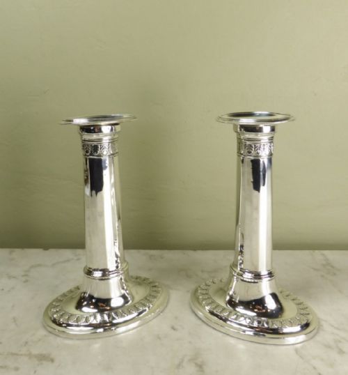 Pair of Silver Candlesticks 1906