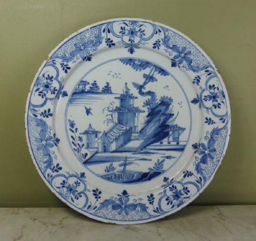18th C Delft Charger