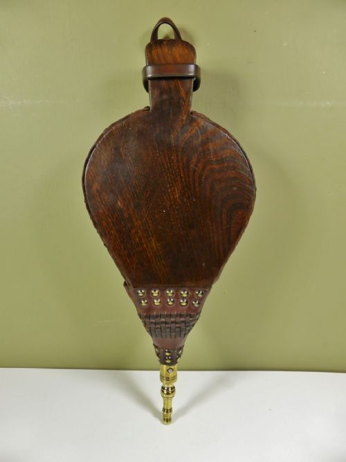 Large Pair of Elm Bellows