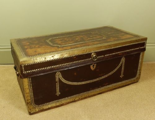 Leather & Brass Camphor Trunk