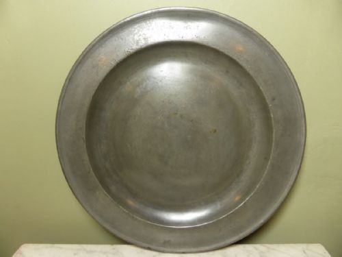 18th C Pewter Charger