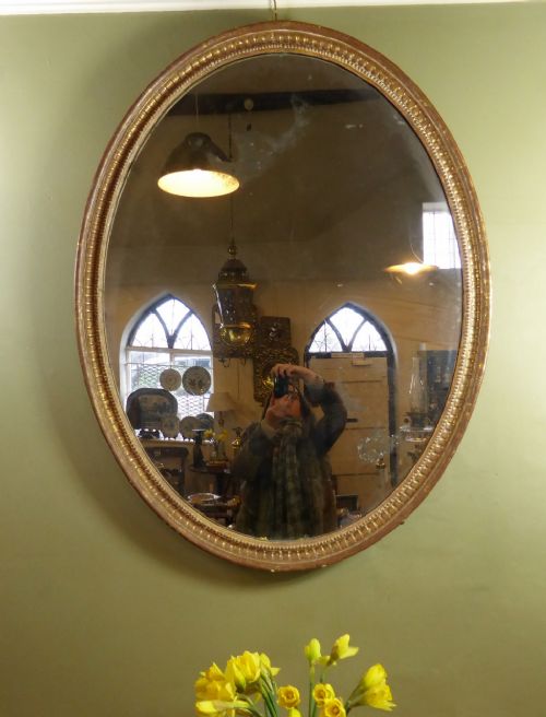 Large Gilt Wood Mirror with Provenance