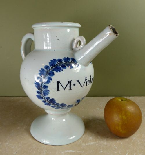 18th C Delft Apothecary Jar