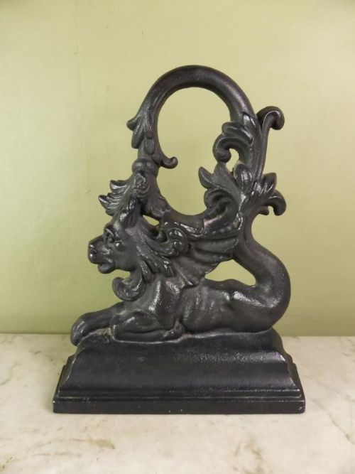 19th C Griffin Door Stop